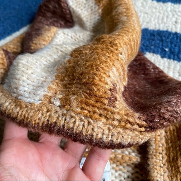 🍂 MOON RIVER BROWN TAN OMBRE KNIT TASSEL PANTS & HOODIE SET! - Picture 13 of 16